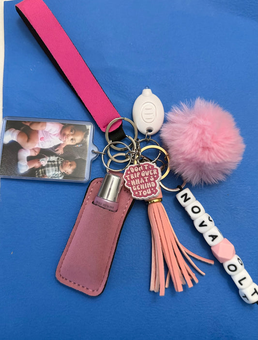 Personalized Photo Keychain with Charm